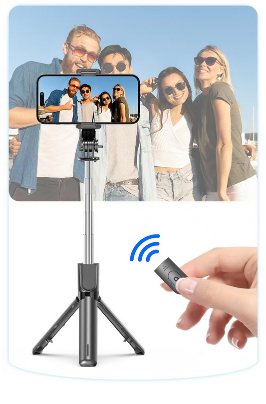 F01 Detachable Wireless Remote Tripod Selfie Stick