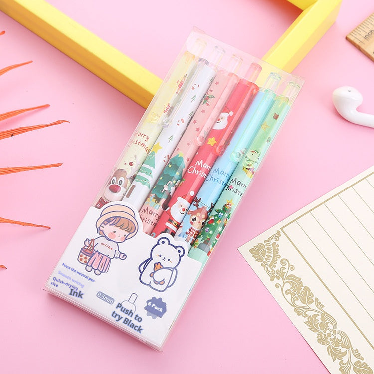 Boxed Cartoon Student Sountain Pen