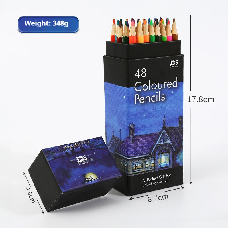 72-Color Oil-Based Colored Pencil Set