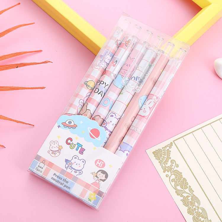 Boxed Cartoon Student Sountain Pen