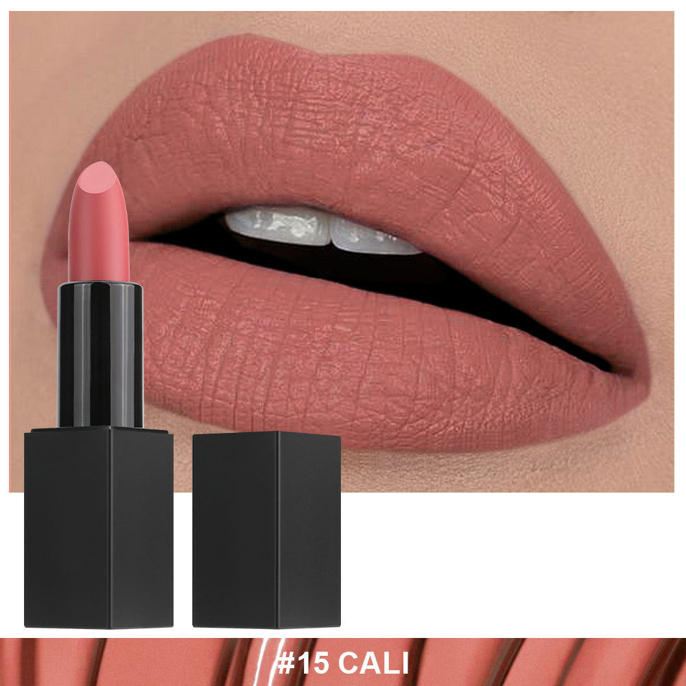 Non-stick Cup Non-fading Black Tube Matte Lipstick