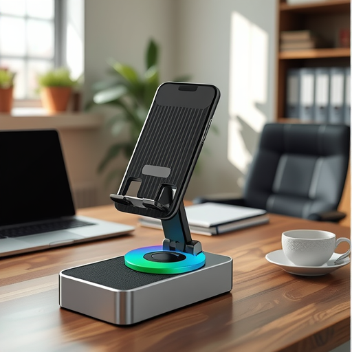 Three-in-One Phone Stand with Bluetooth Speaker