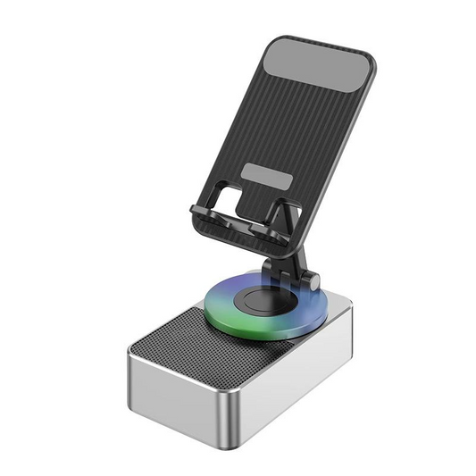 Three-in-One Phone Stand with Bluetooth Speaker