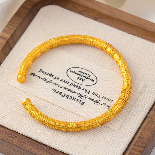 Quilin Dragon Pattern Open-Ended bBracelet