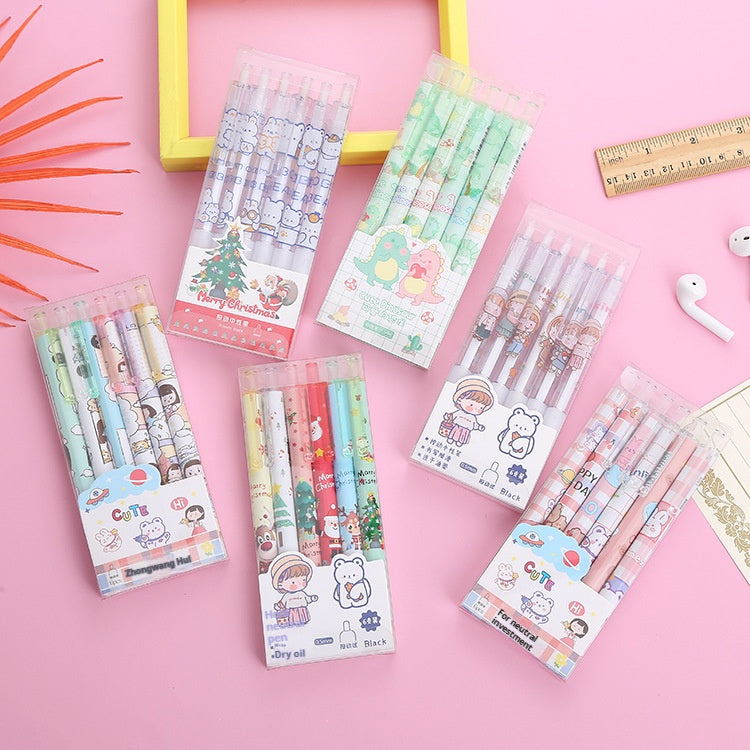 Boxed Cartoon Student Sountain Pen