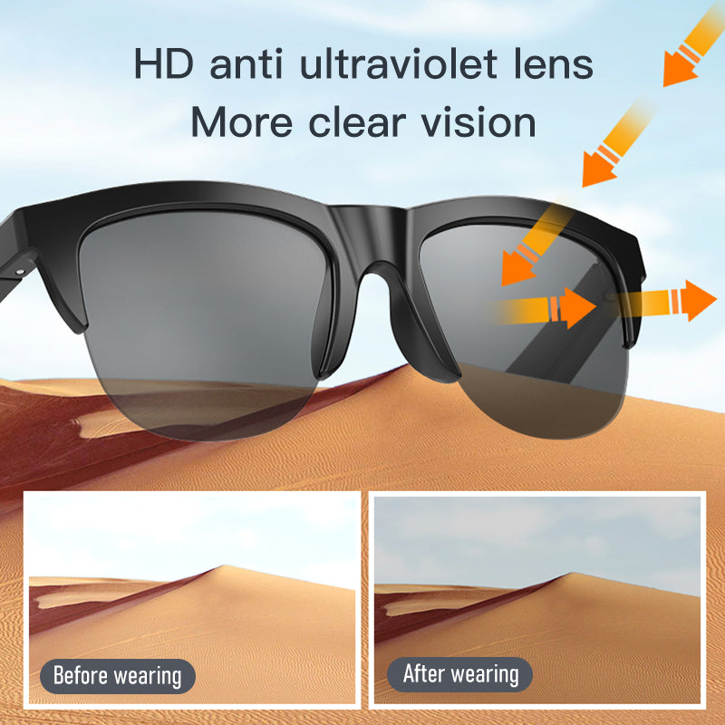F06 Smart Glasses Open Ear Bluetooth Sunglasses for Men Women