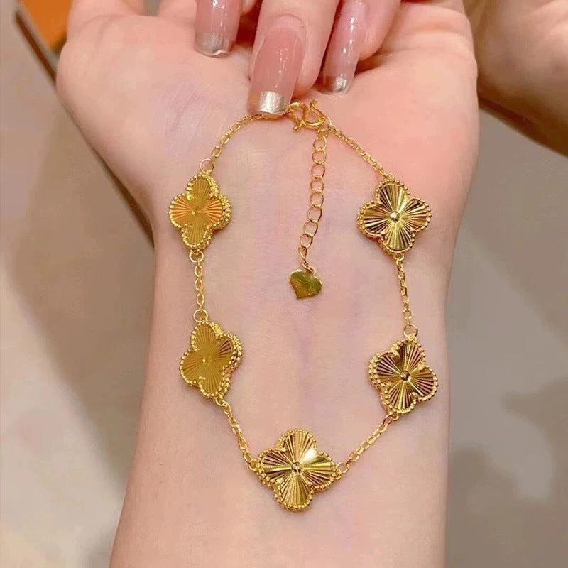 Five-Leaf Clover Bracelet