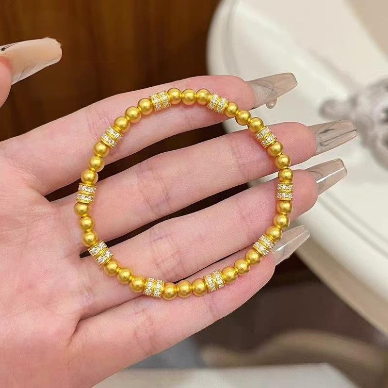 Pointed Diamond Running Ring Pearl Bracelet