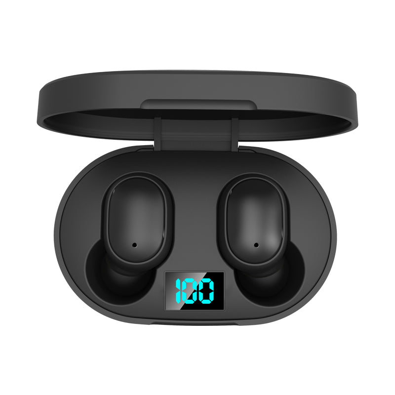 E6S Outdoor Sports Gaming Wireless Earbuds LED Display Headphone