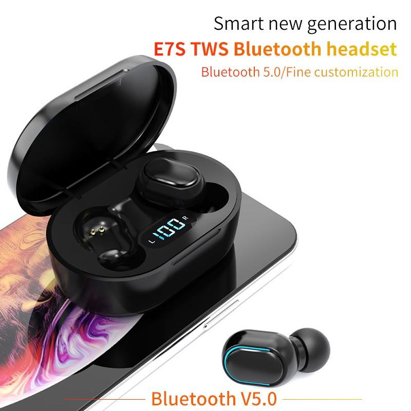 E7S Bluetooth 5.0 True Wireless Earbuds with Charging Case