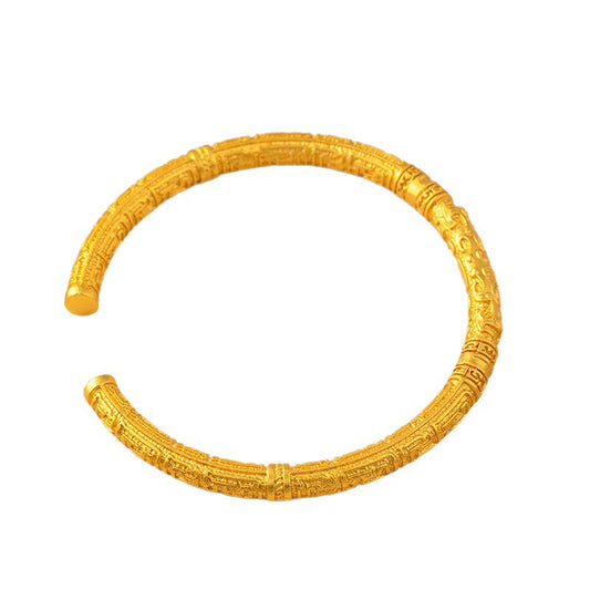 Quilin Dragon Pattern Open-Ended bBracelet