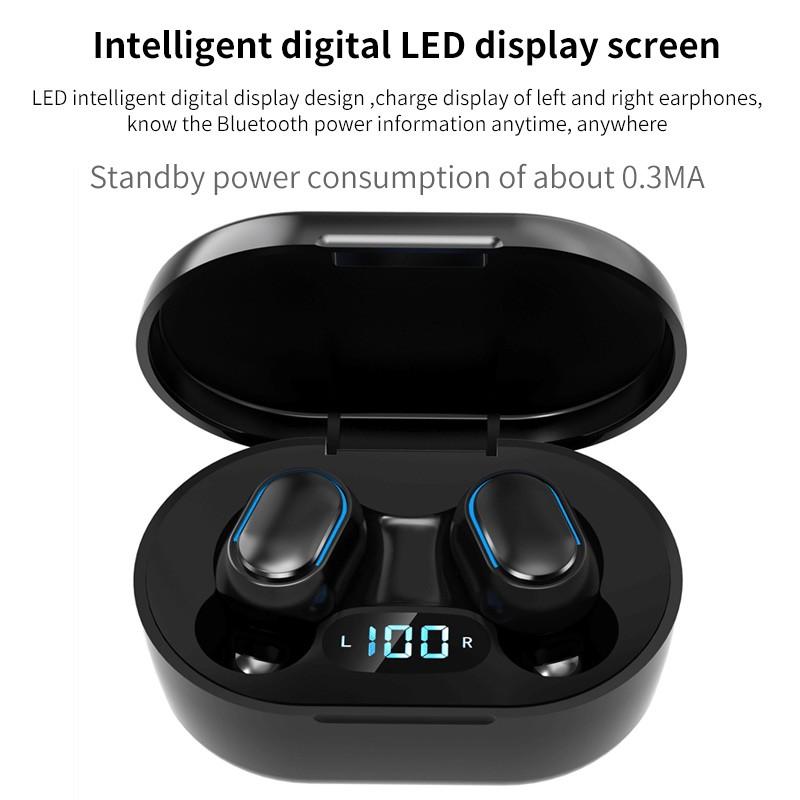 E7S Bluetooth 5.0 True Wireless Earbuds with Charging Case