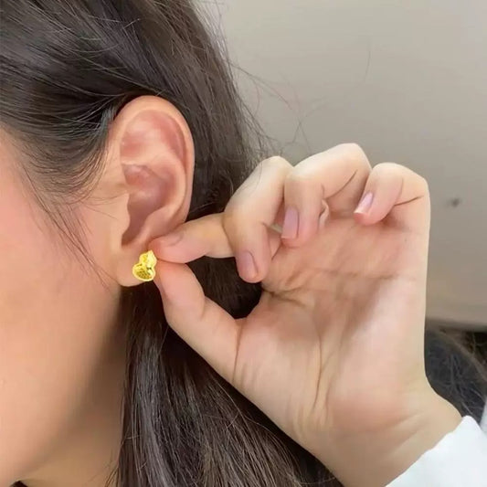 Gourd-shaped ear studs