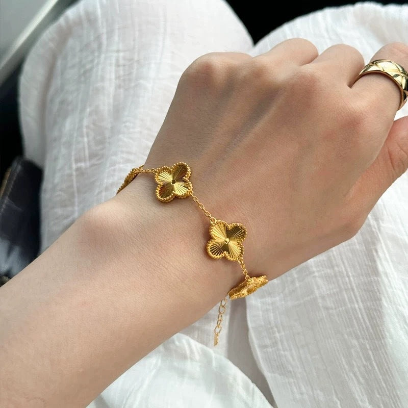 Five-Leaf Clover Bracelet