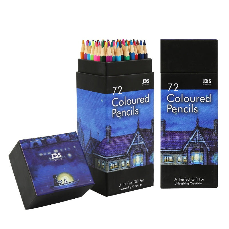 72-Color Oil-Based Colored Pencil Set