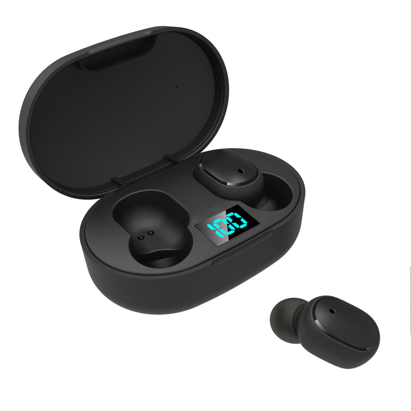E6S Outdoor Sports Gaming Wireless Earbuds LED Display Headphone
