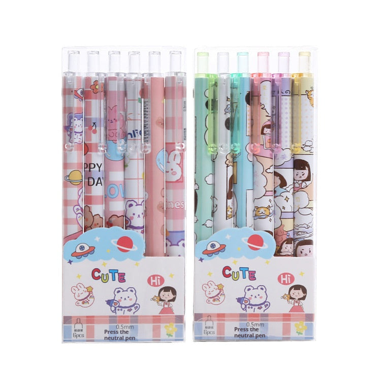 Boxed Cartoon Student Sountain Pen