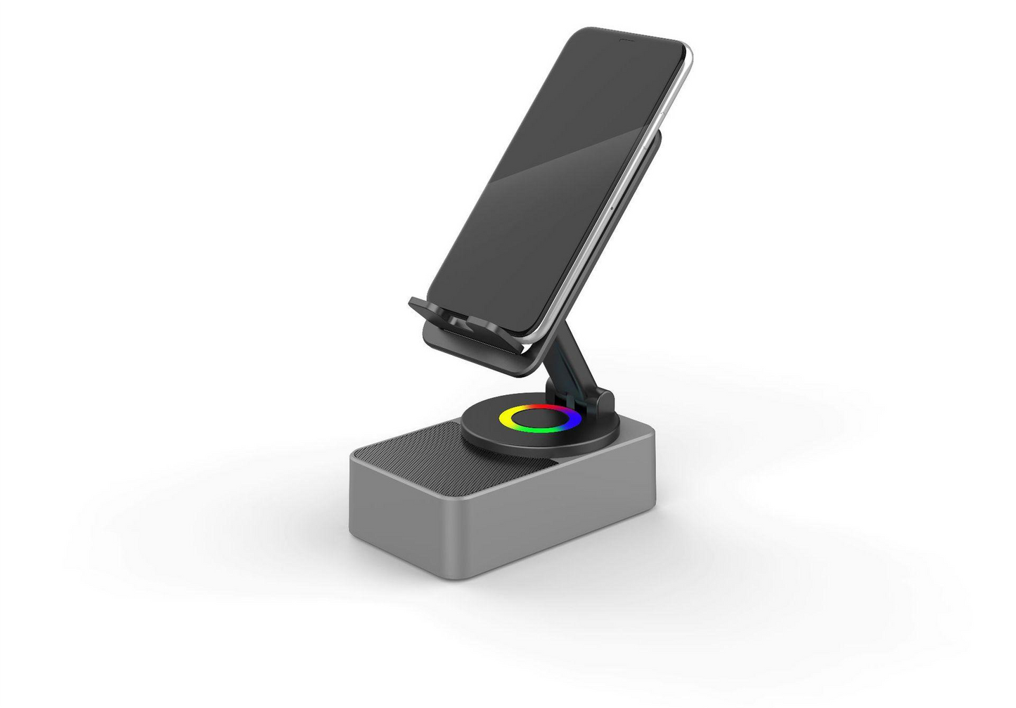 Three-in-One Phone Stand with Bluetooth Speaker