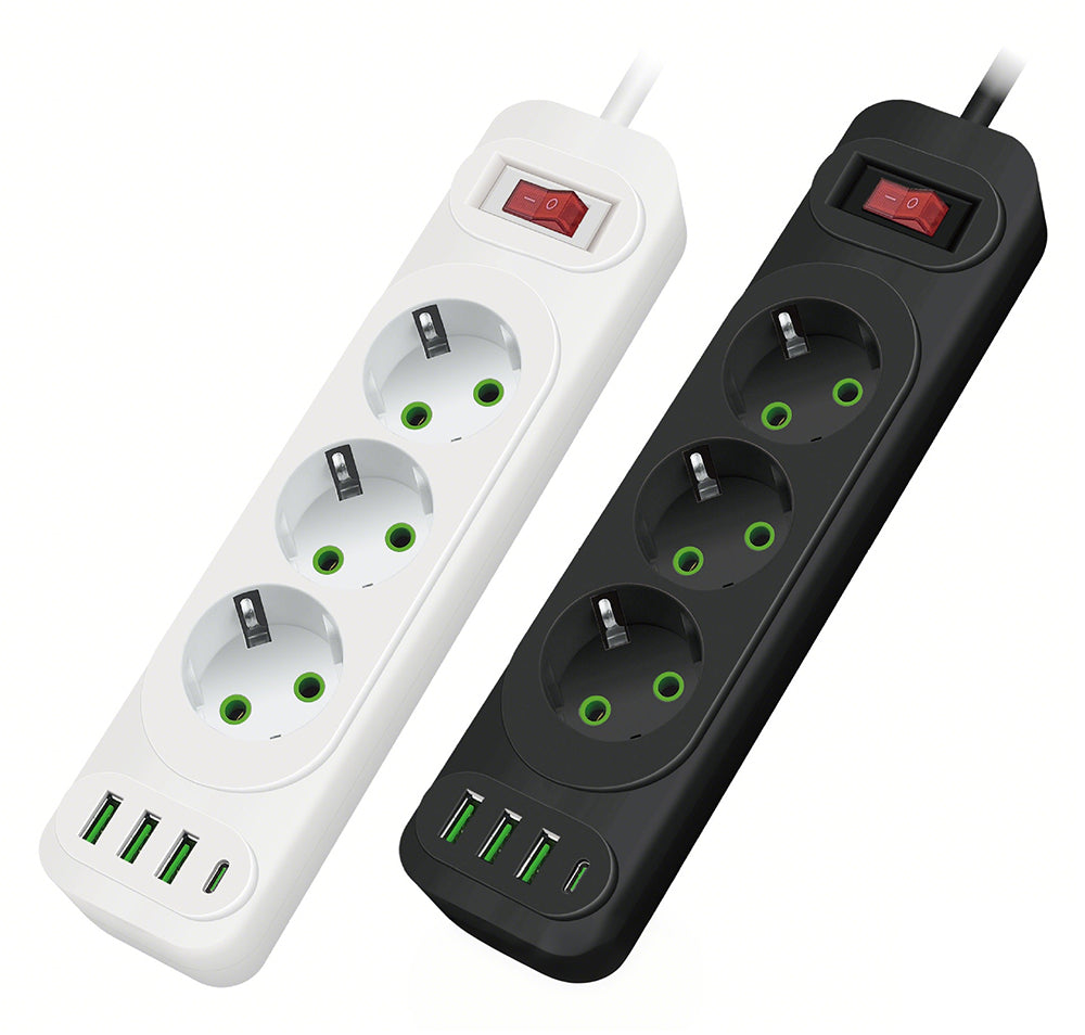 European Standard Three-Hole Power Strip