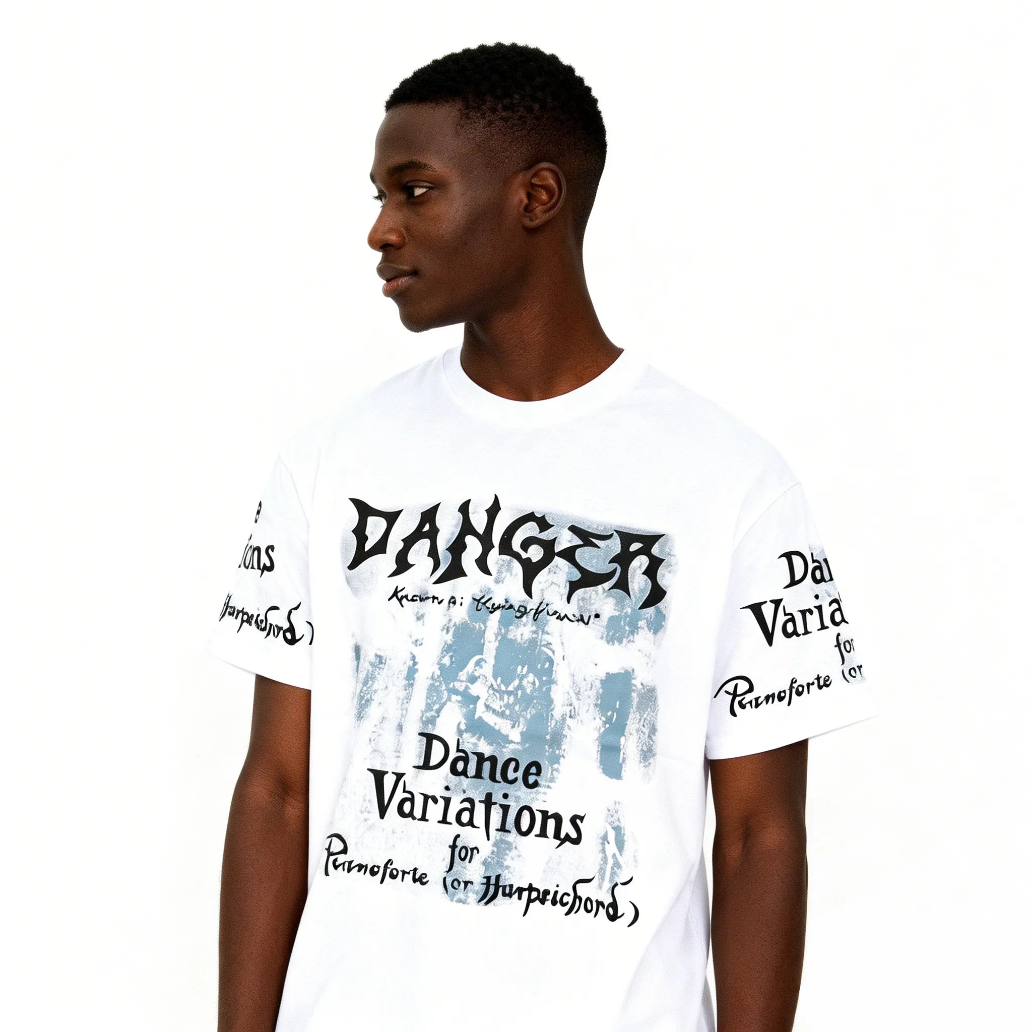 DX03 - T-shirt à impression double face, 20% teneur en coton