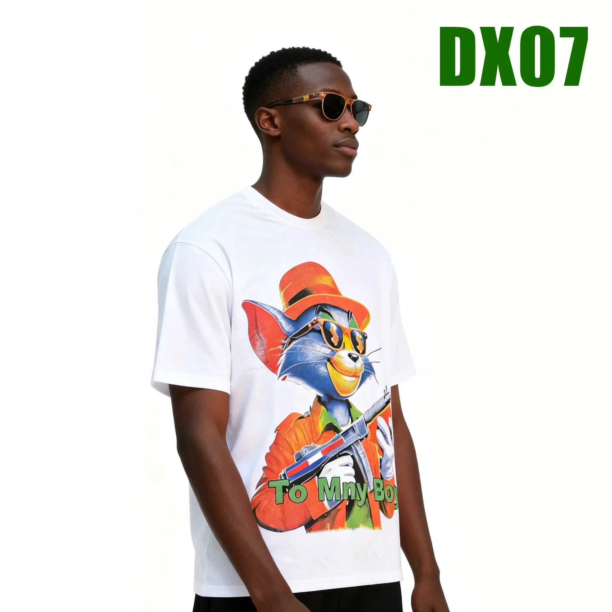 T-shirt 100% coton, imprimé des deux faces