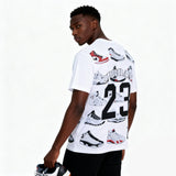 DX08 - T-shirt en coton pur à impression double face