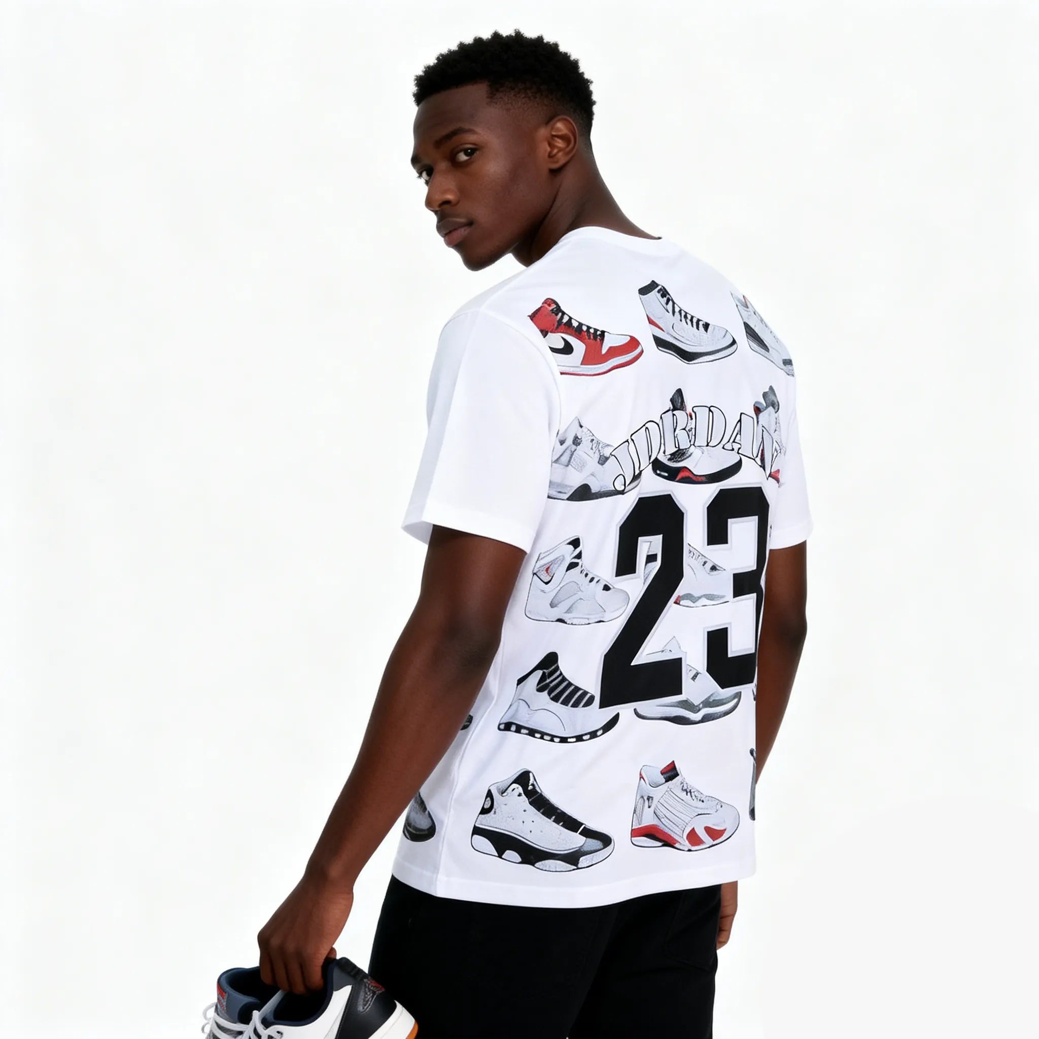 DX08 - T-shirt en coton pur à impression double face