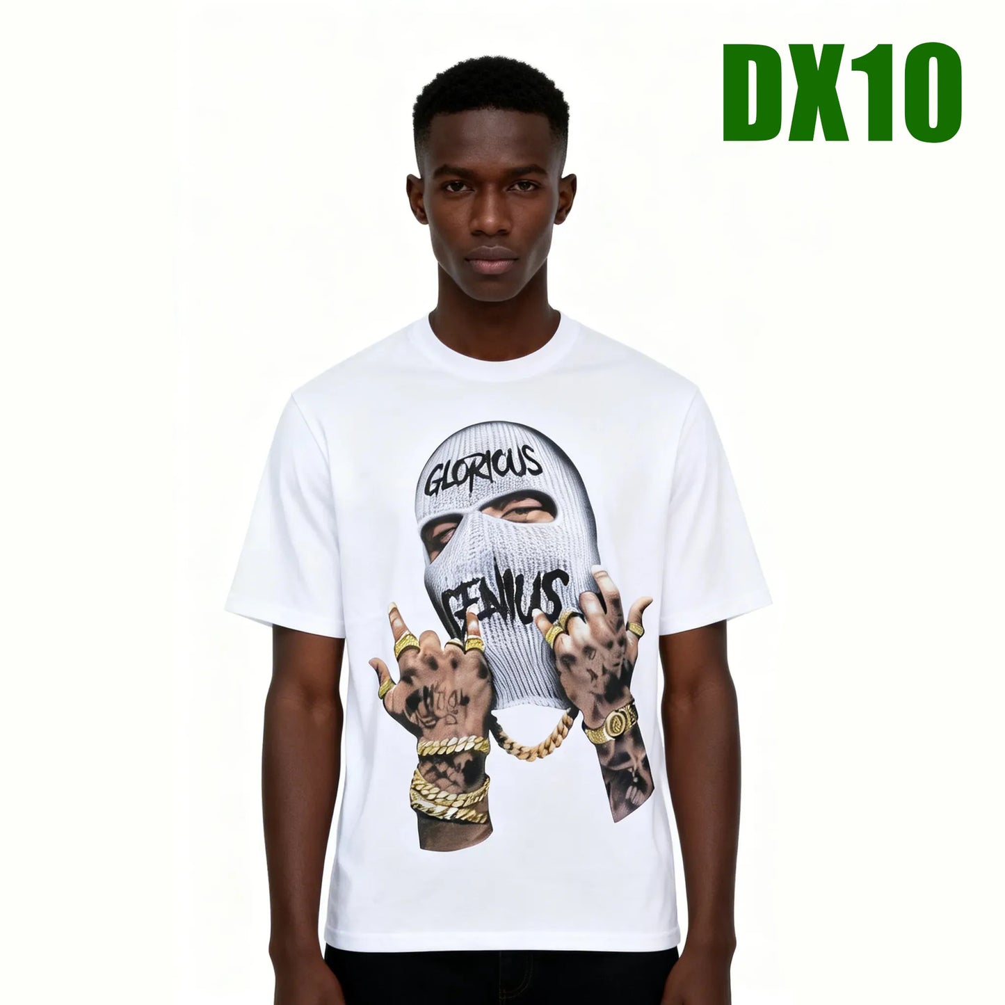 T-shirt 100% coton, imprimé des deux faces