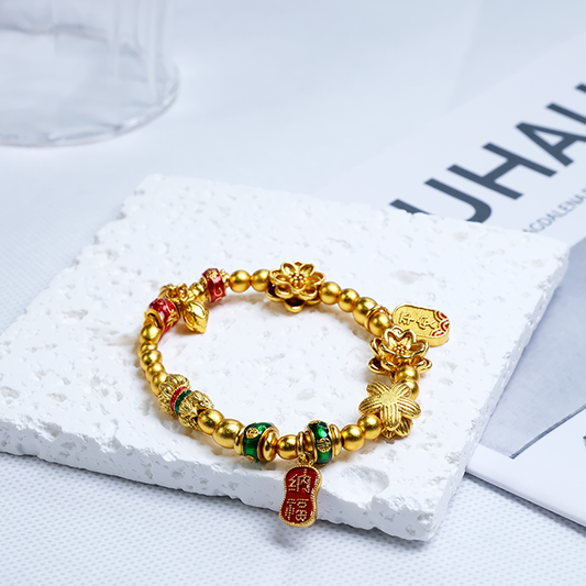 Two-Generation Joy Lotus Bracelet
