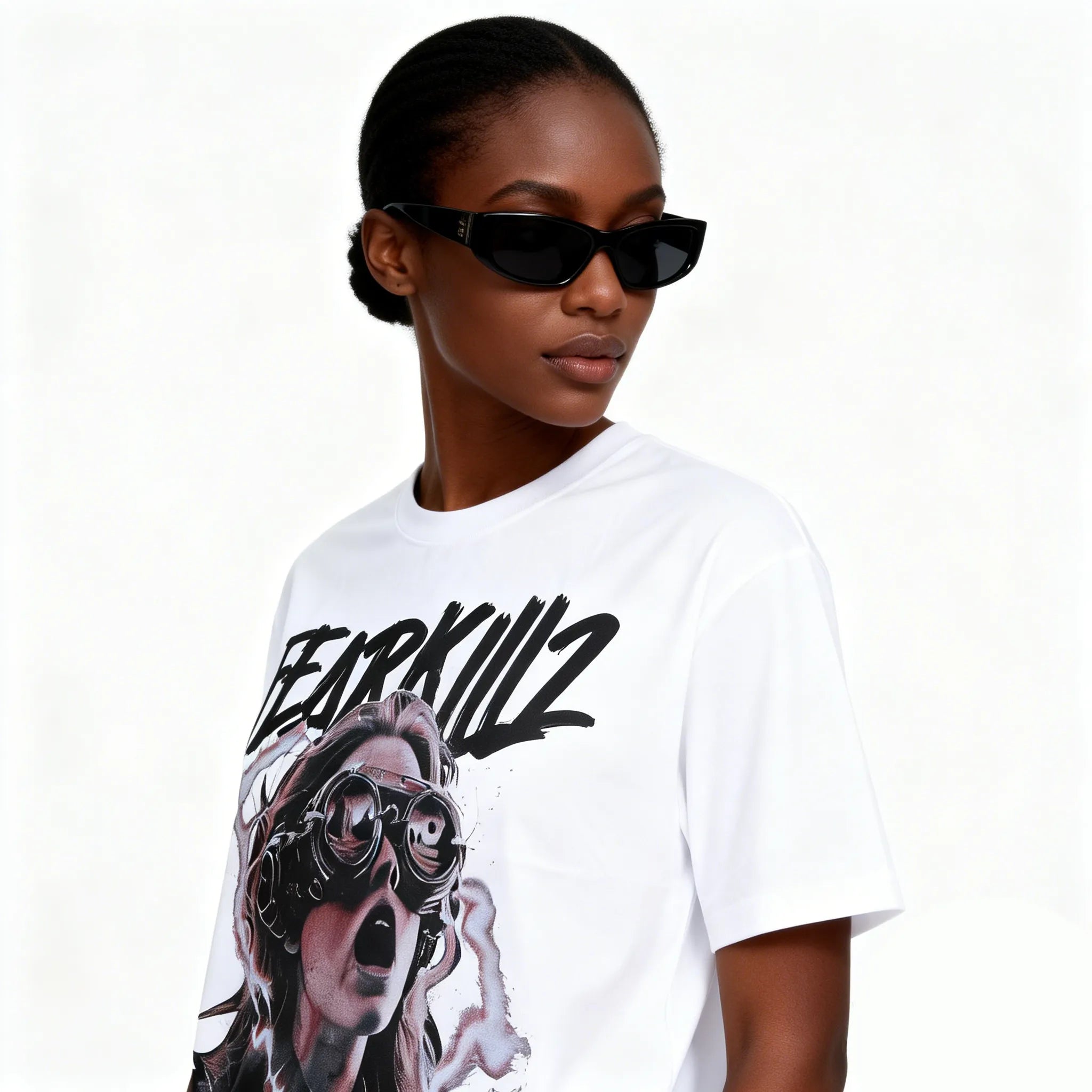 DX11 - T-shirt en coton pur à impression double face