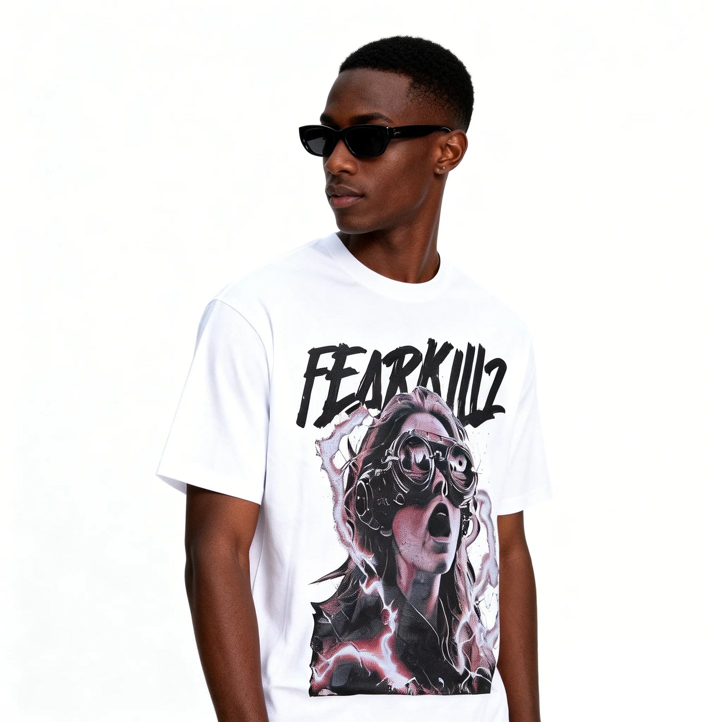 DX11 - T-shirt en coton pur à impression double face