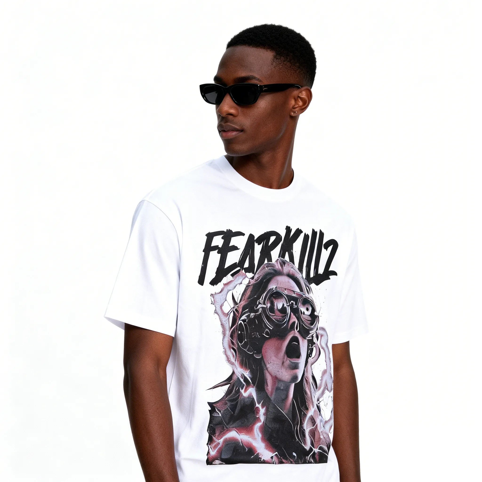 DX11 - T-shirt en coton pur à impression double face