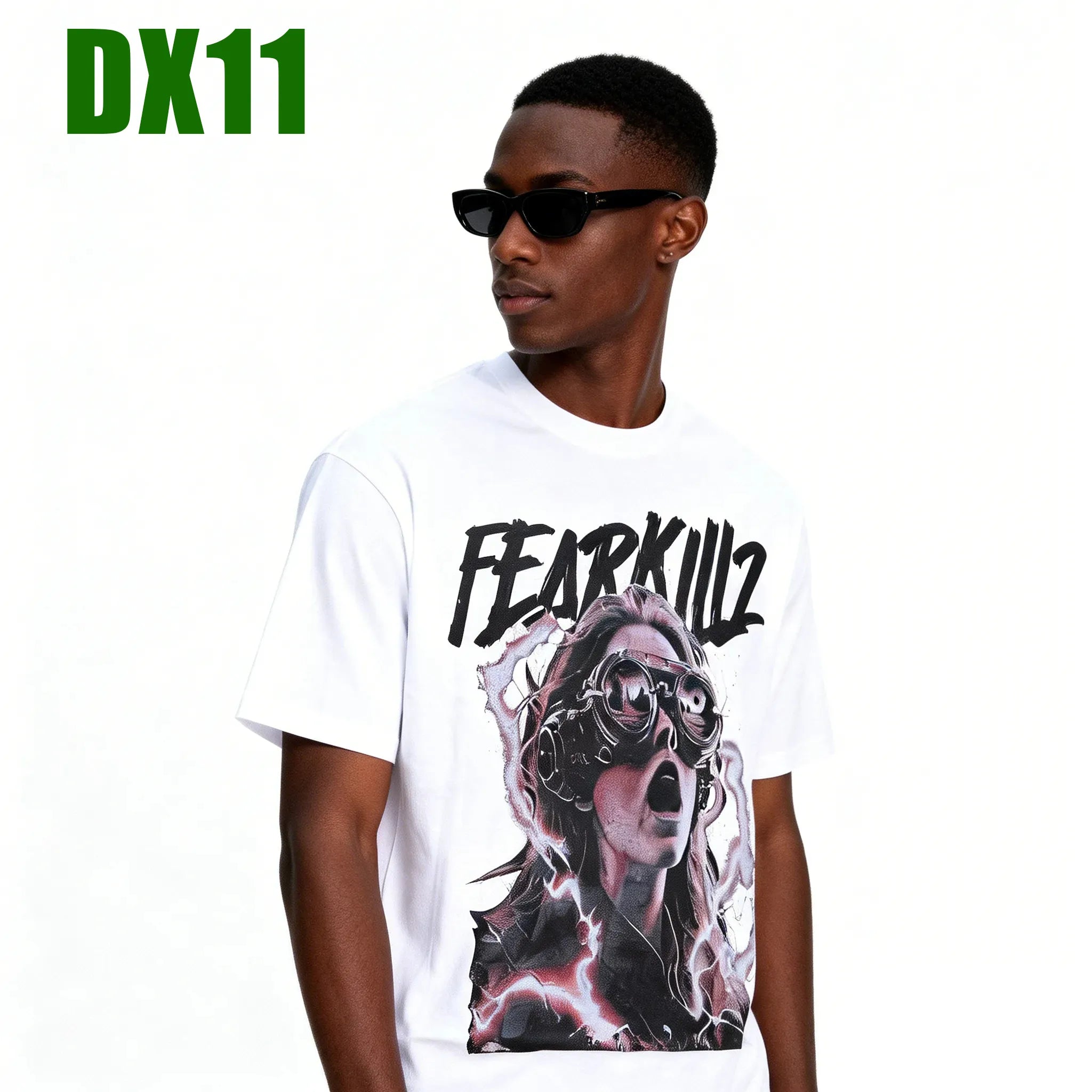 T-shirt 100% coton, imprimé des deux faces