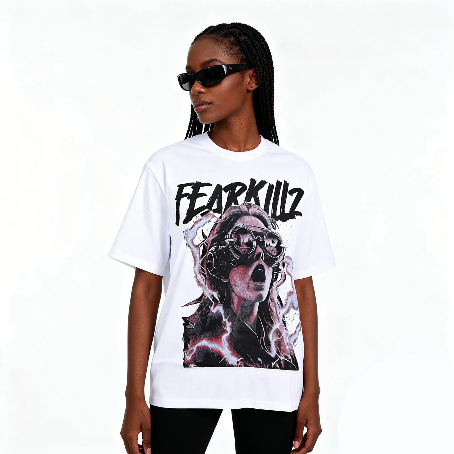 DX11 - T-shirt en coton pur à impression double face