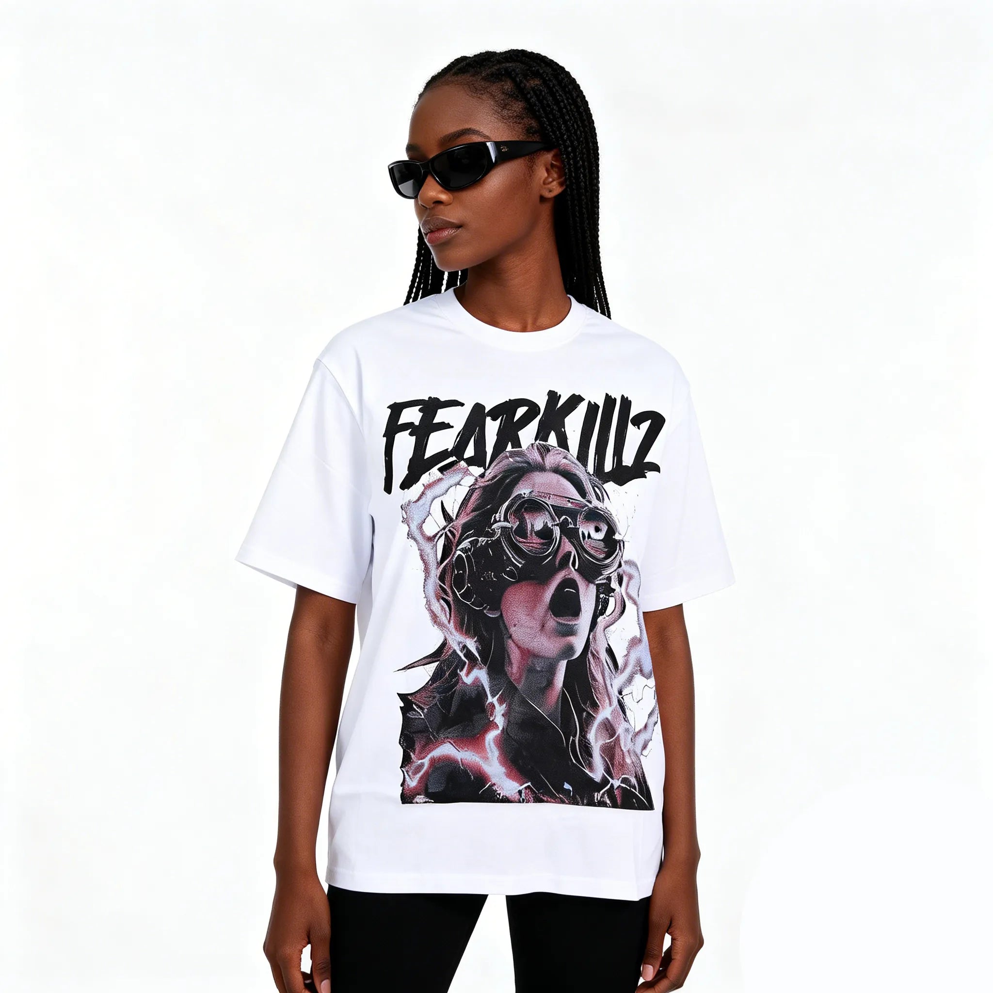 DX11 - T-shirt en coton pur à impression double face