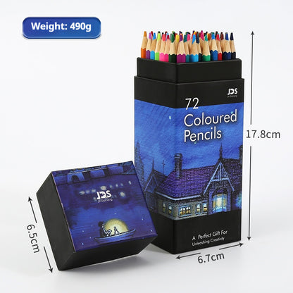 72-Color Oil-Based Colored Pencil Set