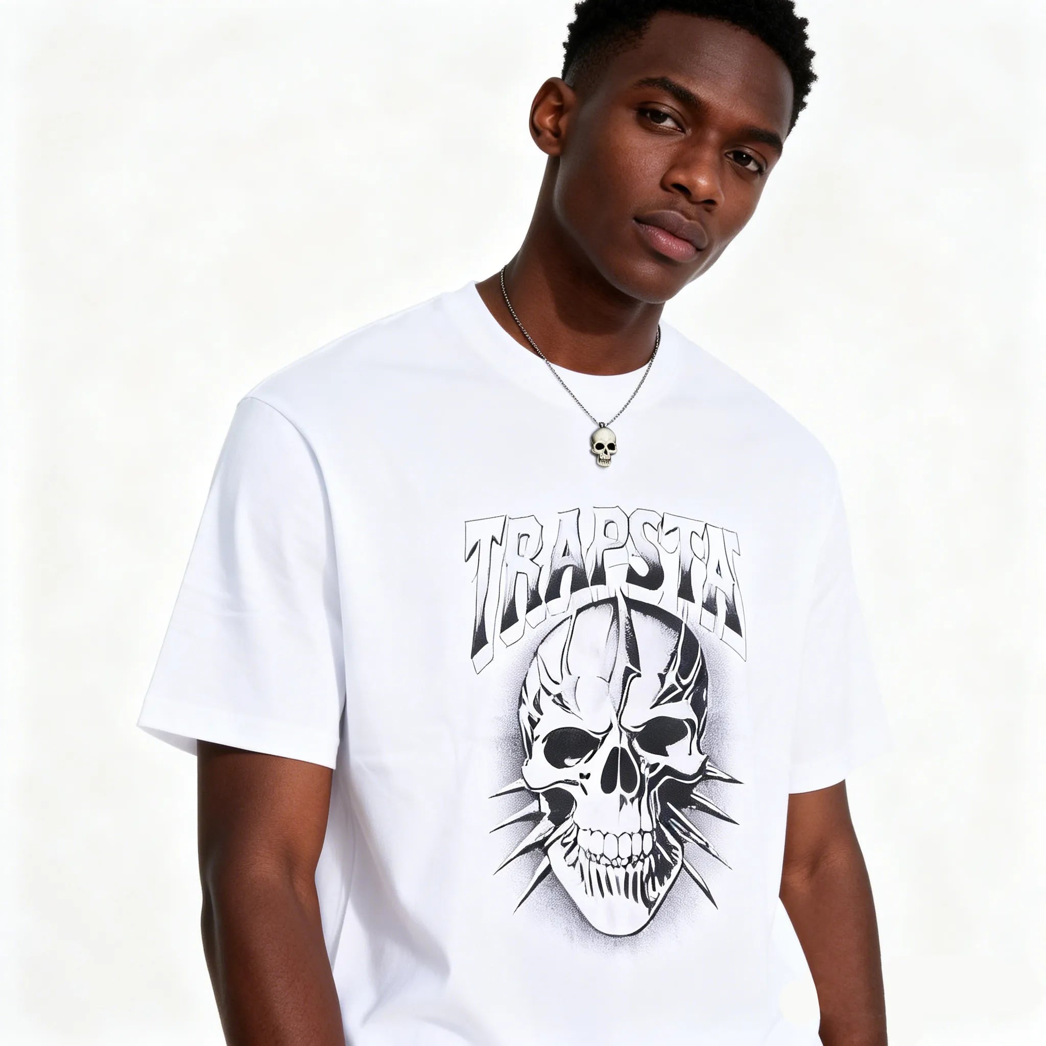 DX12 - T-shirt en coton pur à impression double face