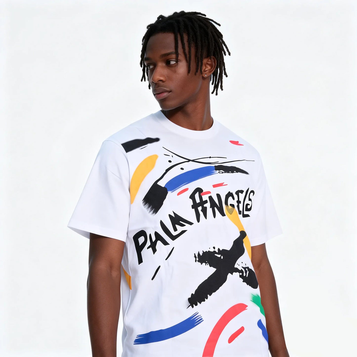 DX13 - T-shirt en coton pur à impression double face