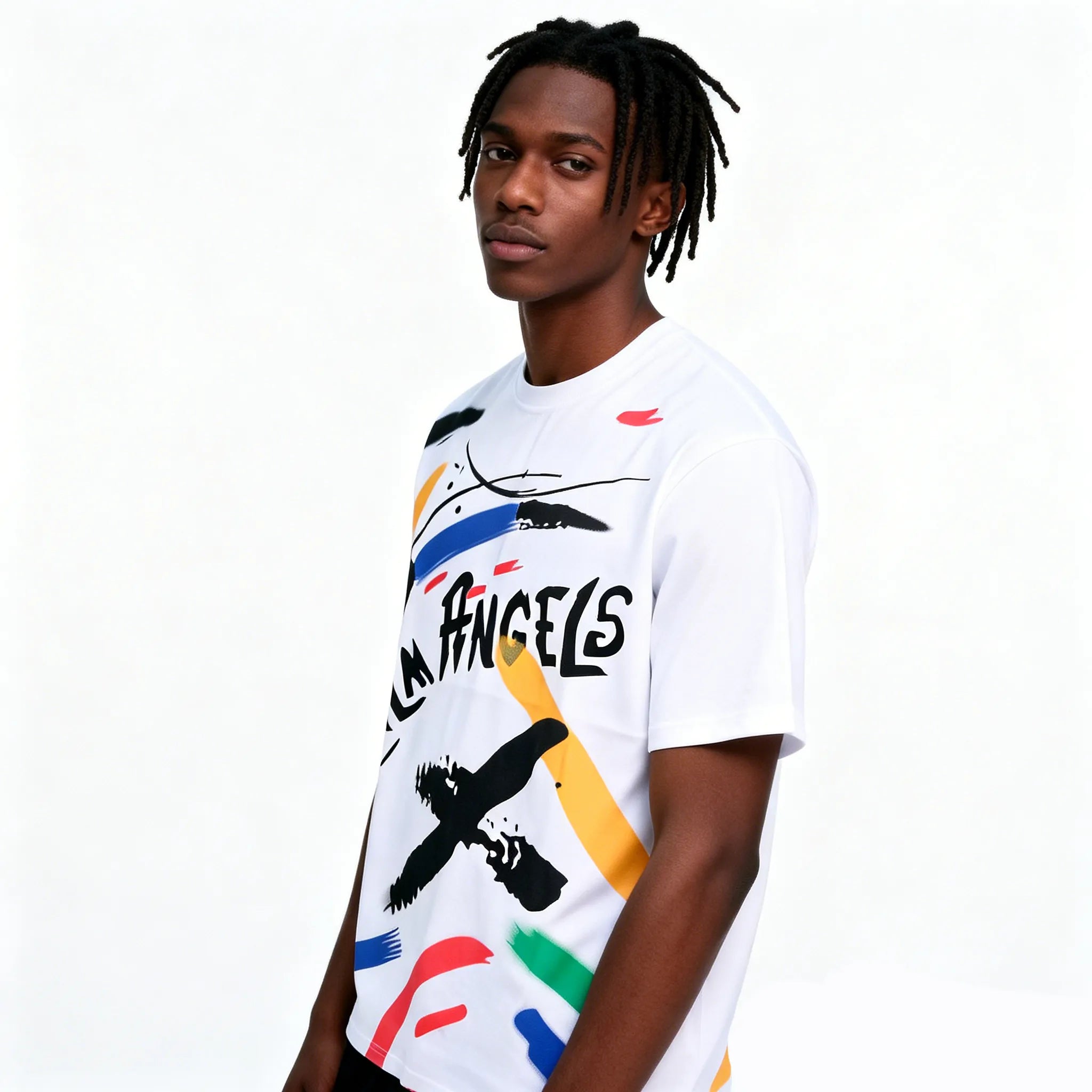 DX13 - T-shirt en coton pur à impression double face