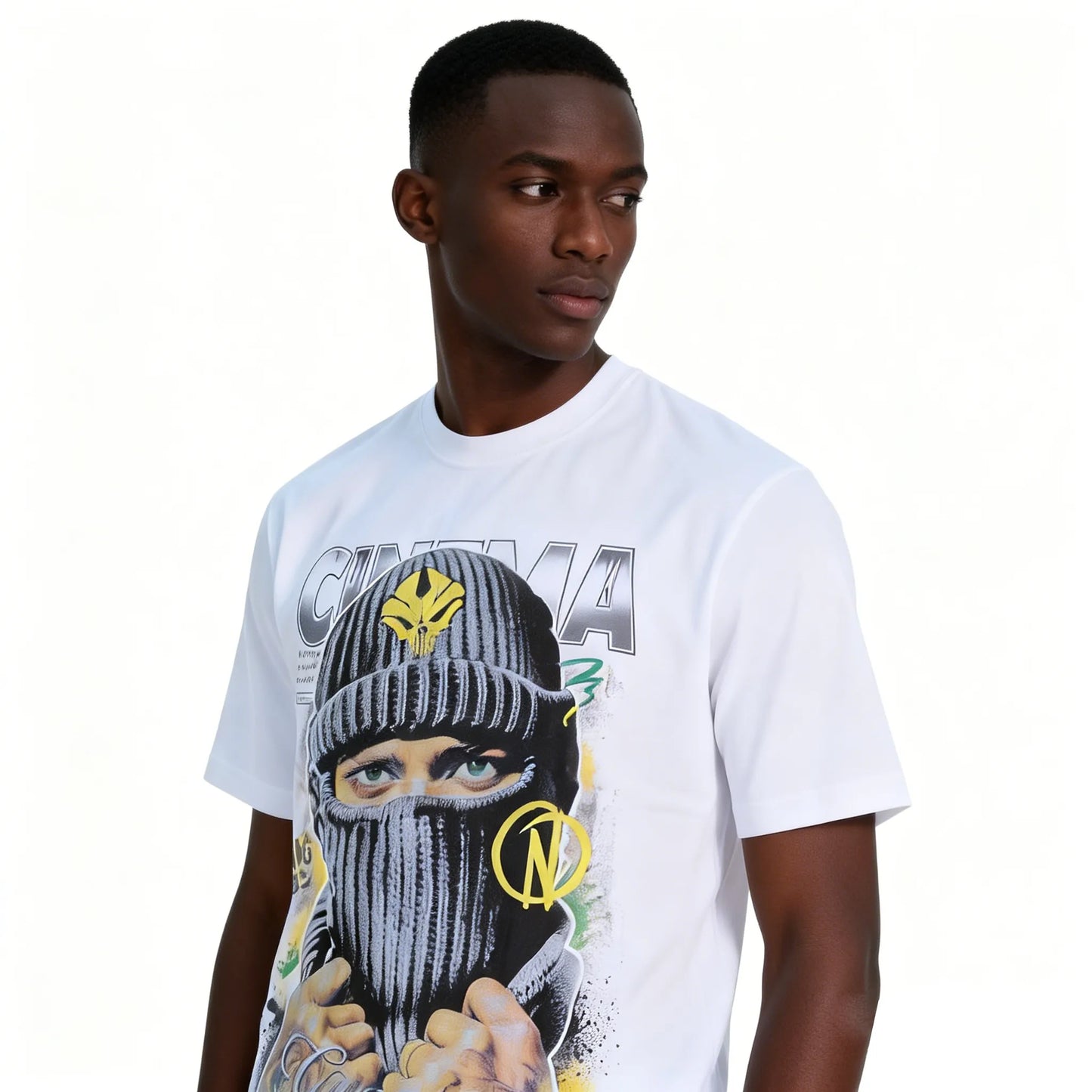 DX15 - T-shirt en coton pur à impression double face