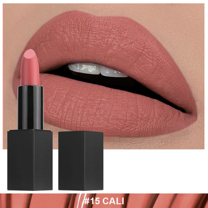 Non-stick Cup Non-fading Black Tube Matte Lipstick