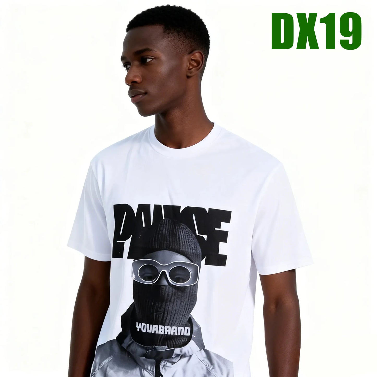 T-shirt 100% coton, imprimé des deux faces