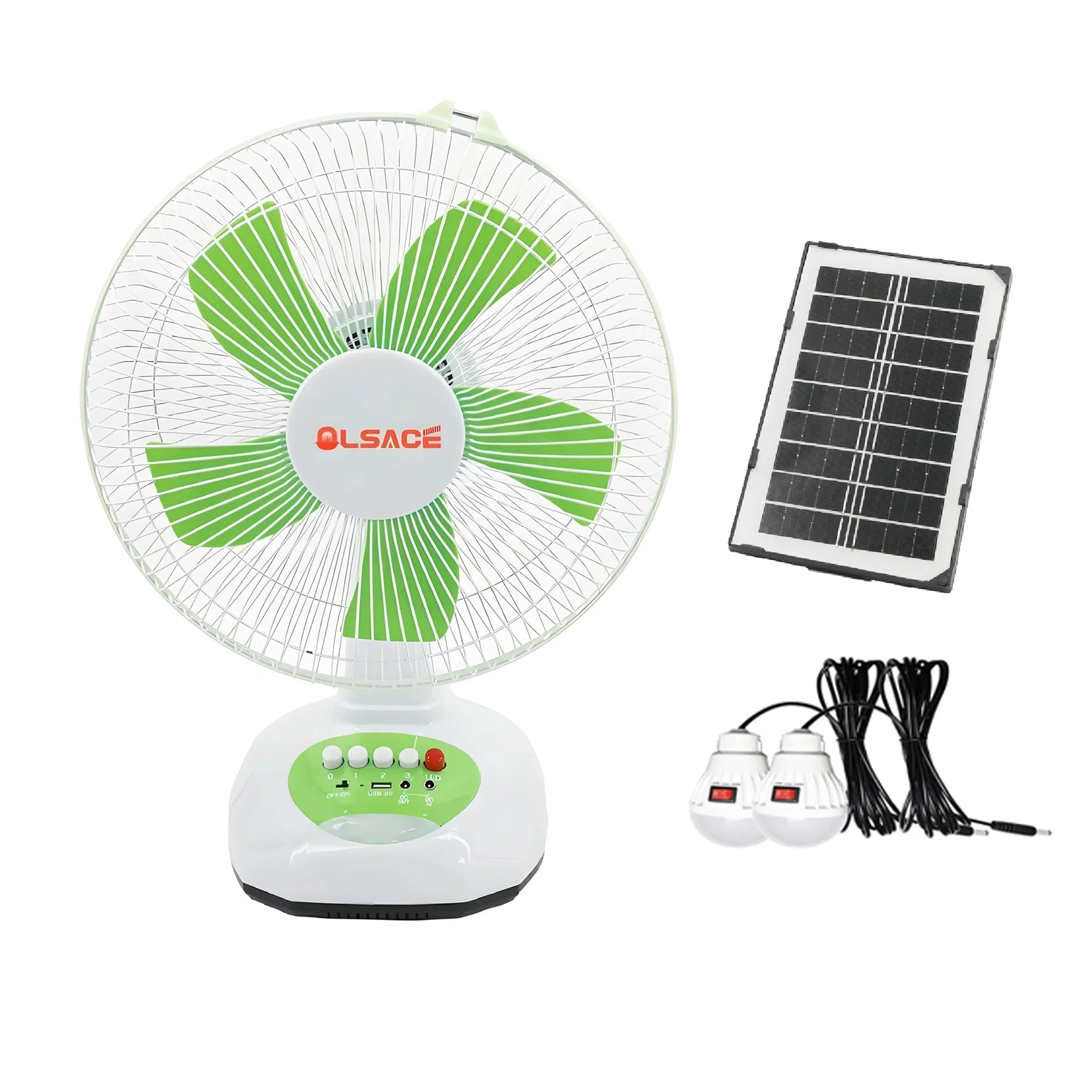 FT30-138 Solar Fan With Lamp（2PCS）