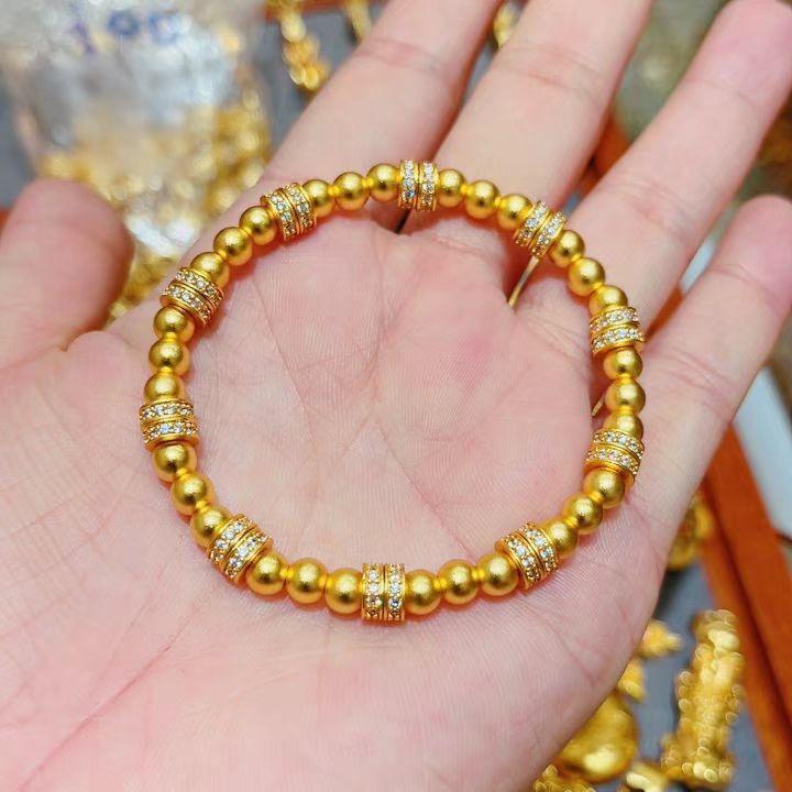 Pointed Diamond Running Ring Pearl Bracelet