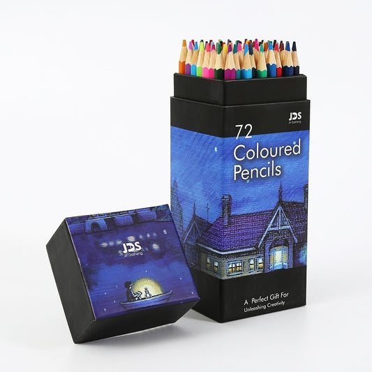 72-Color Oil-Based Colored Pencil Set