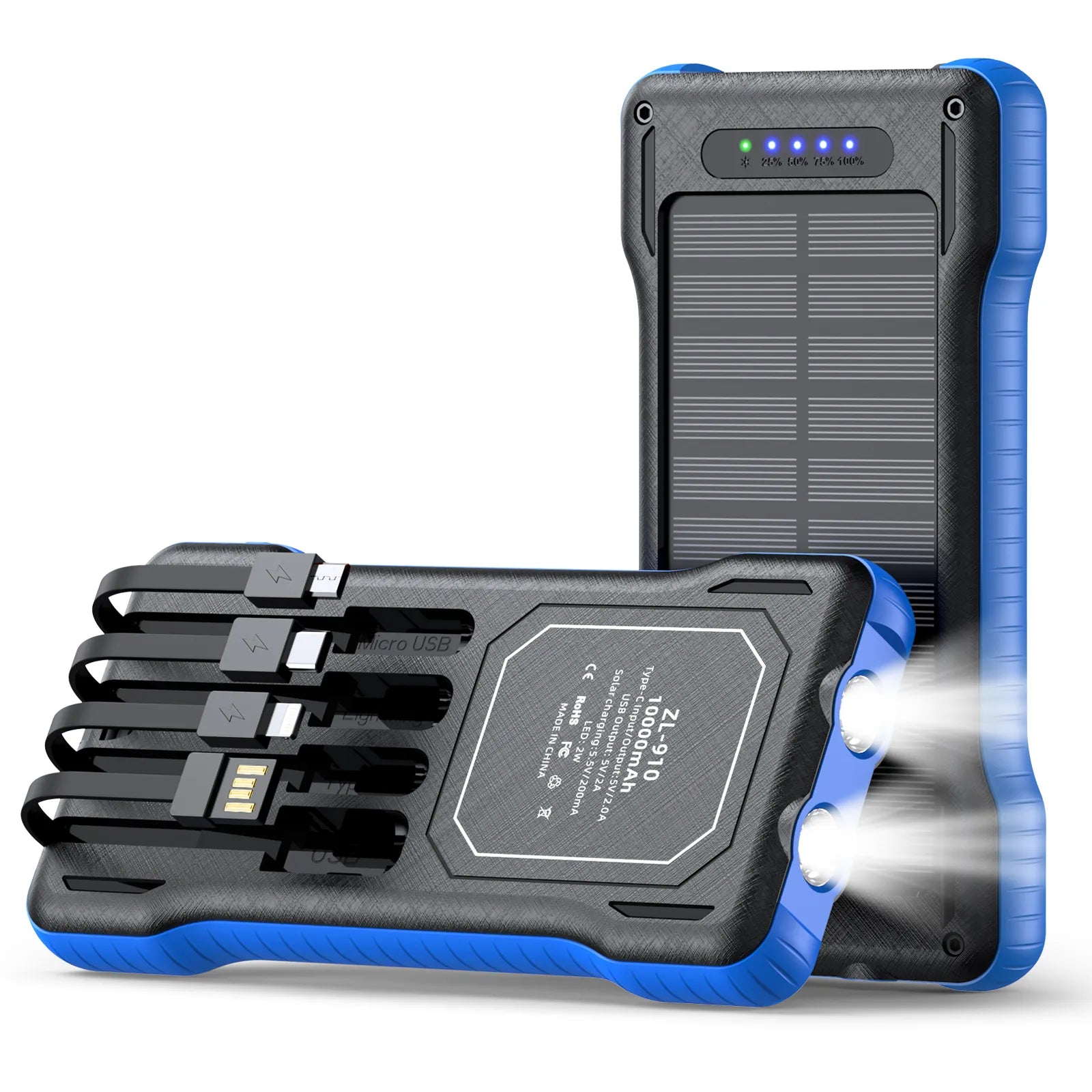 Trésor de charge solaire quatre couleurs