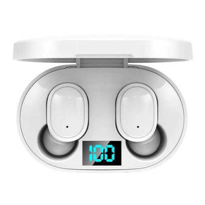 E6S Outdoor Sports Gaming Wireless Earbuds LED Display Headphone