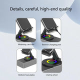Three-in-One Phone Stand with Bluetooth Speaker