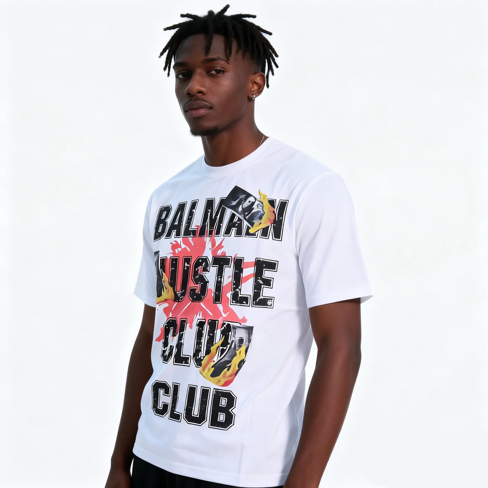 DX20 - T-shirt en coton pur à impression double face