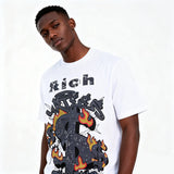 DX22 - T-shirt en coton pur à impression double face
